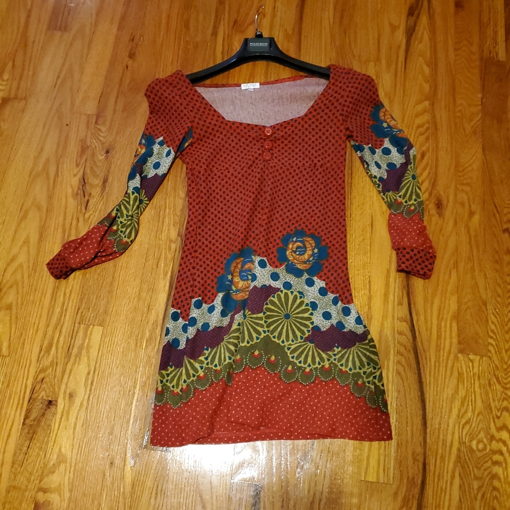 Funky People Knee Length dress size Small